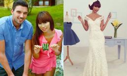 Hà Anh mặc váy cưới, úp mở chuyện lên xe hoa 