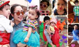 Ngắm điệu bộ cực dễ thương của hai nhóc tỳ nhà Ốc Thanh Vân