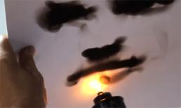 Ấn tượng vẽ tranh bằng lửa độc nhất vô nhị