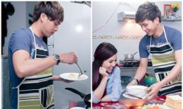 Hồ Quang Hiếu đảm đang vào bếp nấu ăn đãi 'người yêu'