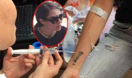 Fans xót xa khi Quế Vân phải truyền nước trong hậu trường 