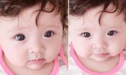 Ngắm con gái Elly Trần má phính cực dễ thương