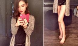 Bạn gái cũ Trấn Thành lộ chân gầy nhẳng như 'que củi'