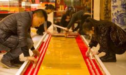 Con đường dài 12m từ vàng miếng tại Trung Quốc