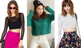 Cá tính với những mẫu crop top dài tay mùa đông