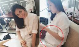 Lộ thêm hình ảnh khẳng định Hà Tăng đang mang bầu