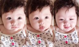 Con gái Elly Trần bụ bẫm với áo hai dây