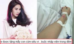 Thủy Tiên nhập viện trong đêm vì sốt 40 độ