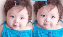Bé Cadie được mẹ Elly Trần làm điệu với kẹp tóc