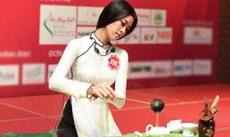 Thí sinh Hoa hậu Việt Nam duyên dáng trong phần thi tài năng