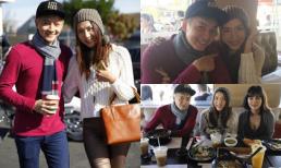 Ngọc Quyên hội ngộ Ngô Kiến Huy trong ngày lễ Tạ Ơn tại Mỹ