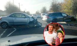 Hé lộ hiện trường tai nạn xe hơi của bố con Beckham