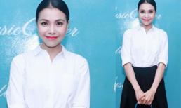 Trà Ngọc Hằng diện đồ 'kín cổng cao tường' đi sự kiện