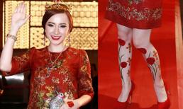 Angela Phương Trinh diện váy 3000$ khoe hình 'xăm' kín chân 