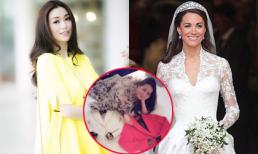 Khánh My khoe áo được may từ nhà thiết kế của Hoàng gia Anh