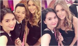Ngọc Trinh 'đọ dáng' cùng thiên thần Victoria's Secret tại London