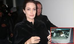 Angelina Jolie lộ khuôn mặt mệt mỏi sau tai nạn xe hơi