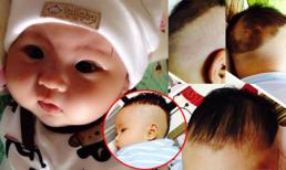 Tú Dưa lần đầu cắt tóc 'bờm' cho con trai