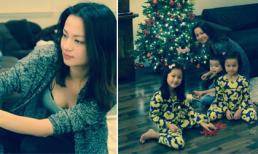 Gia đình Ngọc Thúy nô nức trang trí cây thông đón Noel