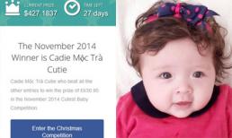 Con gái Elly Trần giành giải em bé đáng yêu nhất ở Anh