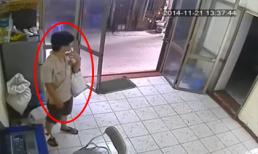 Thanh niên 'cắn móng tay' trước khi trộm laptop