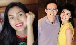 Hà Tăng rạng rỡ đi cafe với bạn dù đang bầu bí