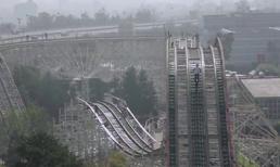 Hãi hùng cảnh nhào lộn mô tô trên độ cao hàng chục mét