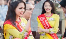 Hoa hậu Nguyễn Cao Kỳ Duyên rạng rỡ về thăm trường cũ