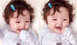 Con gái Elly Trần cười tít mắt cực đáng yêu