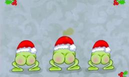 Đón giáng sinh theo phong cách... 'xì hơi' của những chú ếch