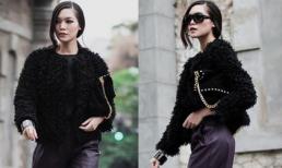 Thùy Dung sành điệu xuống phố ngày đông