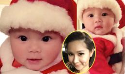 Con gái Duy Uyên làm 'Bà già Noel' siêu đáng yêu 