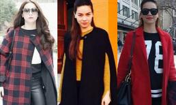 'Học lỏm' cách mix áo khoác mùa đông sành điệu như Hà Hồ
