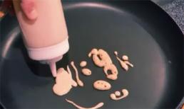 Khâm phục tài vẽ tranh trên chảo nóng 