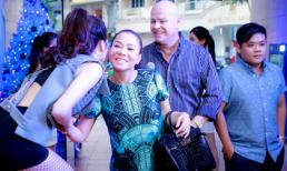 Thu Minh 'bế' bụng bầu đến chúc mừng Trang Pháp