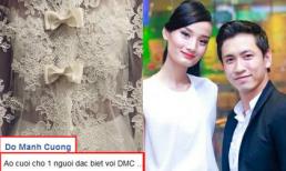 Đỗ Mạnh Cường tặng váy cưới đẹp lung linh cho Lê Thúy?