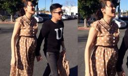 Diễm Hương bụng bầu to vẫn 'tung tăng' trên đất Mỹ