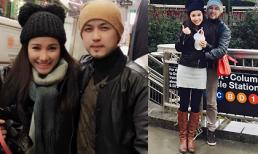 Anh trai và 'chị dâu' Bảo Thy cực tình tứ ở New York