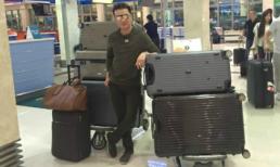 'Phát ngốt' trước 'núi' hành lý của Mr Đàm cho 4 ngày ở Hà Nội