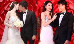 Thủy Tiên diện váy nửa tỷ đồng, hôn Công Vinh đắm đuối trong đám cưới