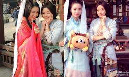 Trần Nghiên Hy xì tin trong hậu trường 'Tần Thời Minh Nguyệt'