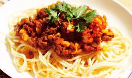 Mì Ý bò sốt cà đổi vị cuối tuần