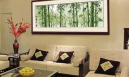 Tranh thêu chữ thập cho tiền vô như nước