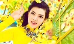 Selina Trương đẹp e ấp tựa “đóa mai” 