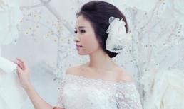 Bất ngờ xuất hiện bộ ảnh Vân Hugo mặc váy cưới lần thứ 2