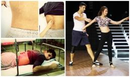 Lộ ảnh Ngân Khánh và bạn nhảy bị chấn thương phải nhập viện