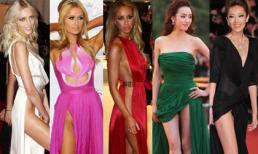 Những chiếc váy xẻ "thót tim" của sao