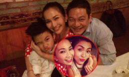 Gia đình Kim Hiền chụp ảnh tự sướng hạnh phúc tại quán ăn của Hà Tăng 