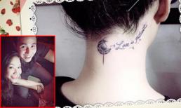 Vợ Baggio khoe hình xăm tình yêu