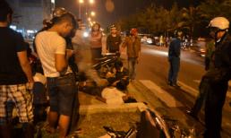 Vợ mang bầu khóc thảm bên xác chồng tử nạn